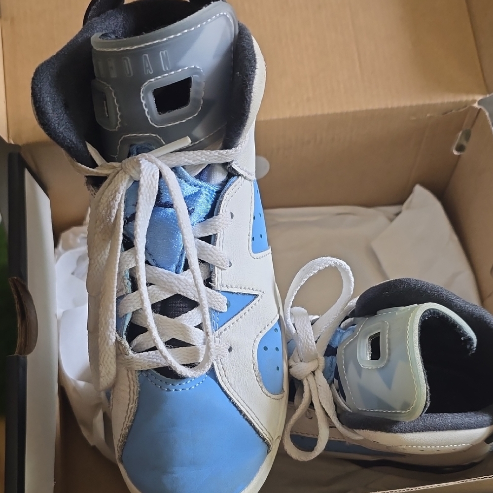 Kids Blue and White Sneakers